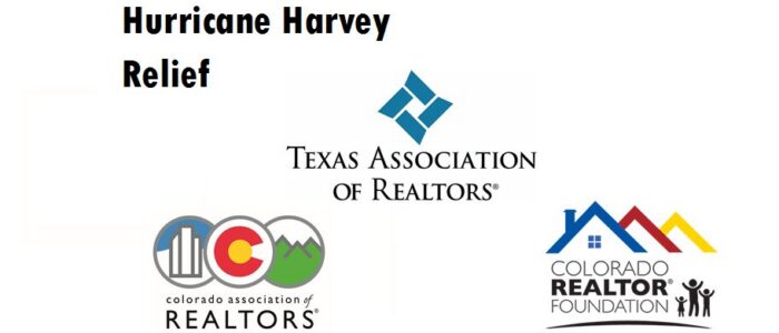 Hurricane Harvey relief: Texas and Colorado realtor logos