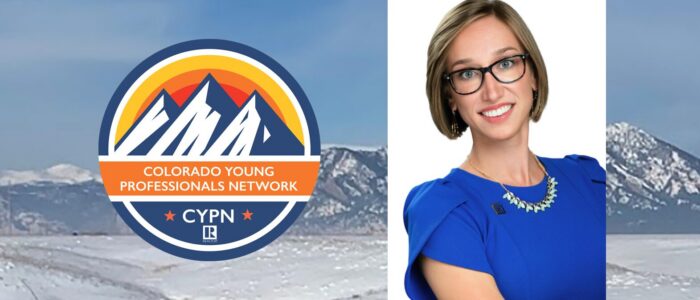 Colorado Young Professionals Network logo and woman.