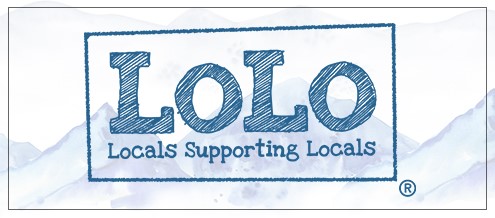 LoLo logo with "Locals Supporting Locals".