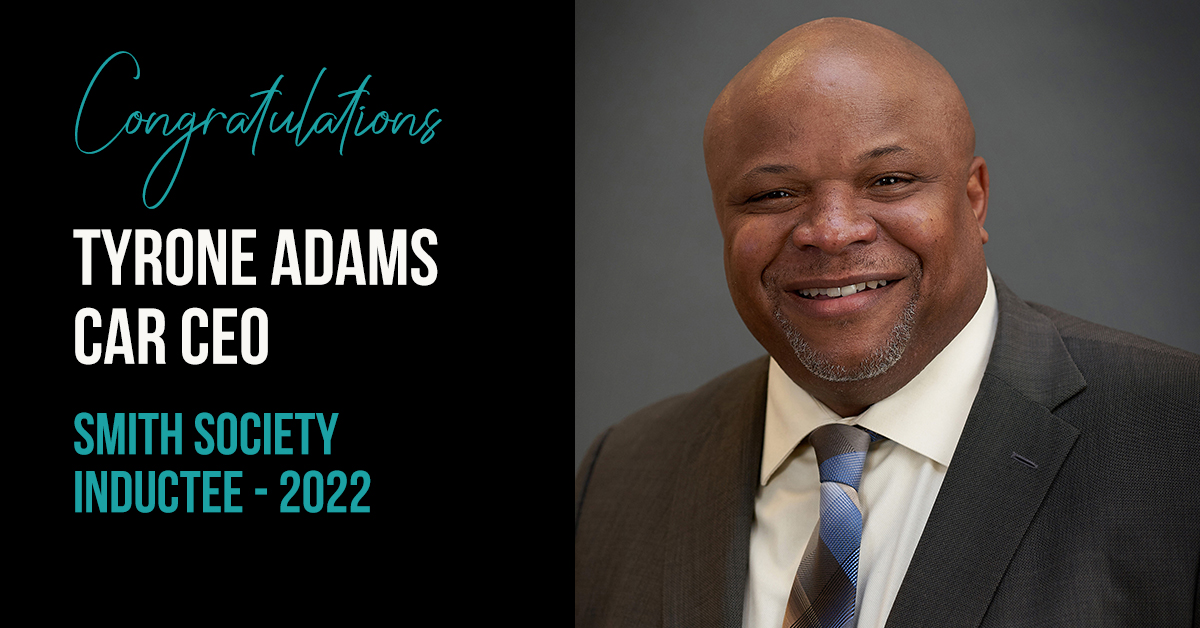 Tyrone Adams Smith Society Inductee 2022