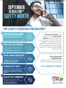 September is Realtor Safety Month infographic.