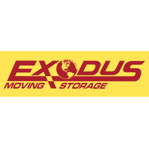 Exodus Moving and Storage logo design.