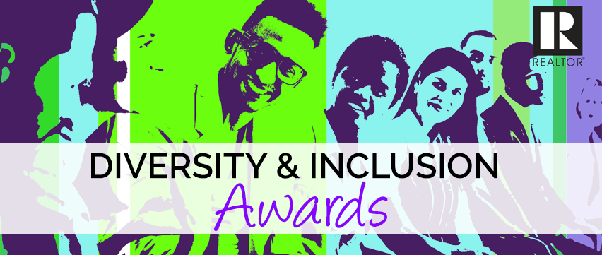 Diversity and Inclusion Awards colorful graphic banner.