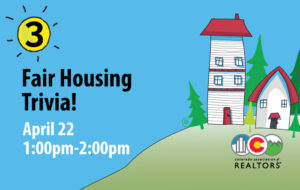 Fair Housing Trivia event announcement poster.